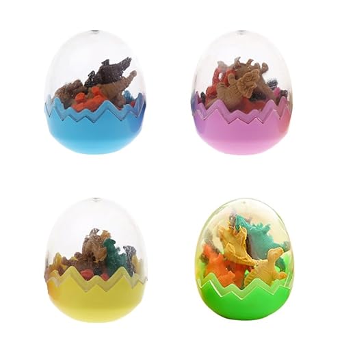 6 PCs Dinosaurier Eierstift Eraser Spielzeug Eggüter Füllungen bevorzugt Mini Cute Dinosaurier Eiergöte (zufälliger Stil) von Iewroyt