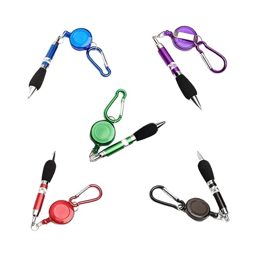 Einziehbarer Ball Point Pen Badge Reel Stift Travel Tragbarer Bleistift mit Keyring 5PCS zufälliger Farbe Einziehbarer Ball Point Pen Badge Reel Stift Travel Tragbarer Bleistift mit Keyring 5PCS zufälliger Farbe von Iewroyt