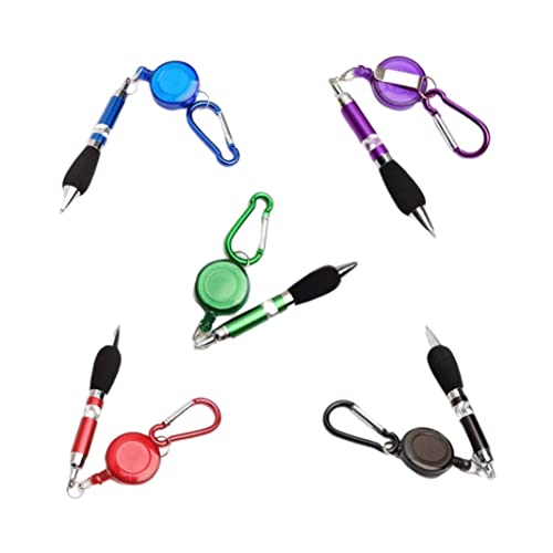 Einziehbarer Ball Point Pen Badge Reel Stift Travel Tragbarer Bleistift mit Keyring 5PCS zufälliger Farbe Einziehbarer Ball Point Pen Badge Reel Stift Travel Tragbarer Bleistift mit Keyring 5PCS zufälliger Farbe von Iewroyt
