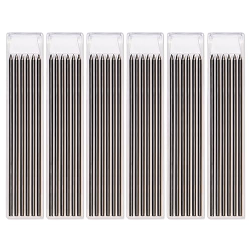 Iewroyt 48pcs 2, 8 mm HB Nachfüll für Tischlerstifte, Bleistift Nachfüllstreifenstifte Bau Nachfüllstudie für Holzbearbeitung (schwarz) von Iewroyt
