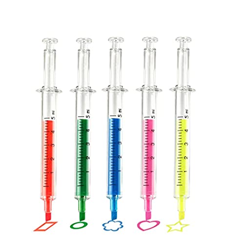 Iewroyt 5pcs Highlighter -Spritze Stifte Multi -Neon -Farben Flüssiger Injektion Kugel Stift glatte Gel -Kugelstifte für Schüler Kinder Iewroyt 5pcs Highlighter -Spritze Stifte Multi -Neon -Farben Flüssiger Injektion Kugel Stift glatte Gel -Kugelstifte für Schüler Kinder von Iewroyt
