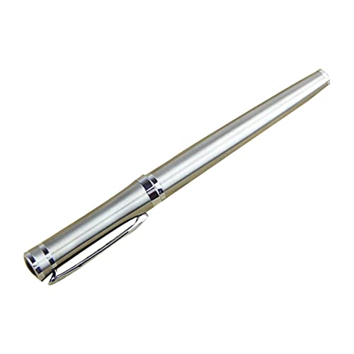 Iewroyt Fountain Pen Classic Signature Fountain Stift Tinte Nachfüll für Business 13, 3 cm Silber von Iewroyt