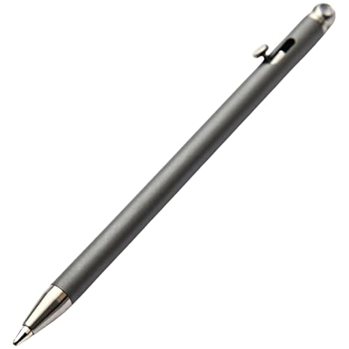 Iewroyt Mini-Titanium-Stift, tragbare Taschenballpoint-Stifte, einziehbarer EDC-Stift, Travel Metal Ball-Punkt, kreative Signatur für Arbeit und Schule von Iewroyt