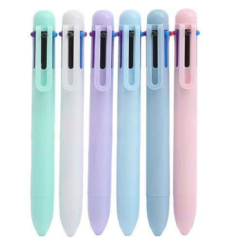 Iewroyt Multicolor-Stift, 6pcs 6-in-1 Multicolor-Kugelschreiber 0, 5-mm-Feinpunkt Einziehbarer mehrfarbiger Stifte, farbenfrohe Stifte für Schulbüroversorgungen Schülern Krankenschwester Iewroyt Multicolor-Stift, 6pcs 6-in-1 Multicolor-Kugelschreiber 0, 5-mm-Feinpunkt Einziehbarer mehrfarbiger Stifte, farbenfrohe Stifte für Schulbüroversorgungen Schülern Krankenschwester von Iewroyt
