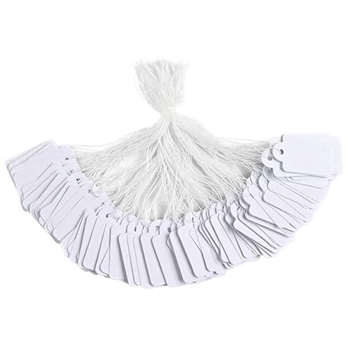 Preisschilder mit angeschlossener String, 1000pcs Geschenketikeln mit String, beschreibbare Waren, Hang -Markierung für Produktschmuckkleidung Preisschilder mit angeschlossener String, 1000pcs Geschenketikeln mit String, beschreibbare Waren, Hang -Markierung für Produktschmuckkleidung von Iewroyt