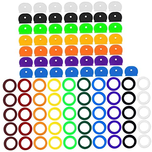 Schlüsselabdeckungen Silikon Elastic Farmed Organization House Key Cap für einfache Identifizierung von Türschlüssel 100pcs von Iewroyt