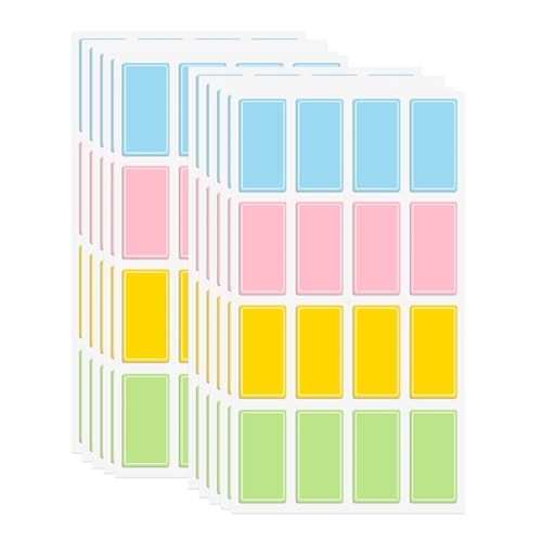 Wasserdichtes Etikett Aufkleber Allzweck Tagesbetreuung Etikett Selbstkleber Name Aufkleber farbenfrohe Schreiben Sie auf Flasche für Jar 10Sheets 10Sheets160pcs s von Iewroyt