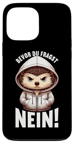Bevor Du Fragst Nein Igel Schlechte Laune Sarkasmus Hülle für iPhone 13 Pro Max von Igel Sarkastische Sprüche Lustige Aussagen