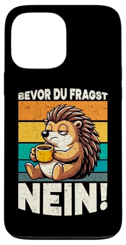 Bevor Du Fragst Nein Igel Schlechte Laune Sarkasmus Hülle für iPhone 13 Pro Max von Igel Sarkastische Sprüche Lustige Aussagen