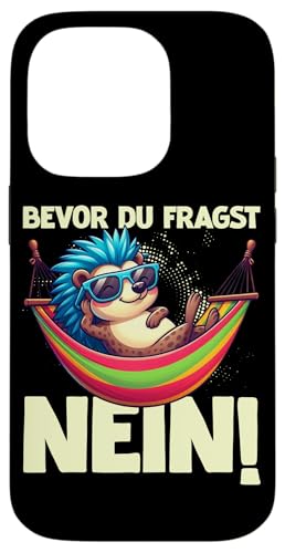 Bevor Du Fragst Nein Igel Schlechte Laune Sarkasmus Hülle für iPhone 14 Pro von Igel Sarkastische Sprüche Lustige Aussagen
