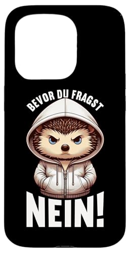 Bevor Du Fragst Nein Igel Schlechte Laune Sarkasmus Hülle für iPhone 15 Pro von Igel Sarkastische Sprüche Lustige Aussagen