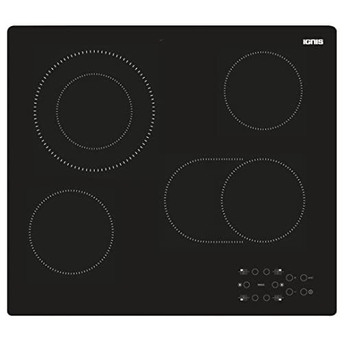 IGNIS AKL 700 NE autarkes Glaskeramik-Kochfeld / 1 DUO-ZweikreisKochzone / 1 Bräter-ZweikreisKochzone/Touch-Control-Steuerung von Ignis