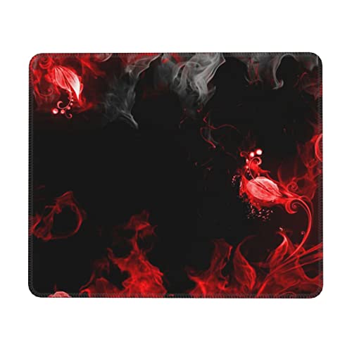 IguaTu Mauspad, abstraktes Mauspad, dick, rutschfest, gummiert, genähter Rand, Computer-Mauspad für Büro, Gaming, Laptop, 21,1 x 26,2 cm, Rot / Schwarz / Weiß IguaTu Mauspad, abstraktes Mauspad, dick, rutschfest, gummiert, genähter Rand, Computer-Mauspad für Büro, Gaming, Laptop, 21,1 x 26,2 cm, Rot / Schwarz / Weiß von IguaTu