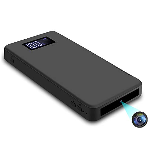Igzyz 1080P Tragbare Kleine Überwachungskamera 10000mAh Powerbank Kamera mit Nachtsicht Bewegungserkennung Videokamera Schwerkraftsensor Loop-Aufnahme (32 GB integriert) von Igzyz