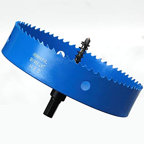 Lochsäge 160mm, M42 HSS Lochbohrer Set Bimetall mit Sechskant-Schaft und Zentrierenden Metallbohrern Bohrkronen Set für Metall,Eisen,Aluminium,Holz,Trockenbau, Kunststoff, Faserplatten, Blau Lochsäge 160mm, M42 HSS Lochbohrer Set Bimetall mit Sechskant-Schaft und Zentrierenden Metallbohrern Bohrkronen Set für Metall,Eisen,Aluminium,Holz,Trockenbau, Kunststoff, Faserplatten, Blau von Ihomepark