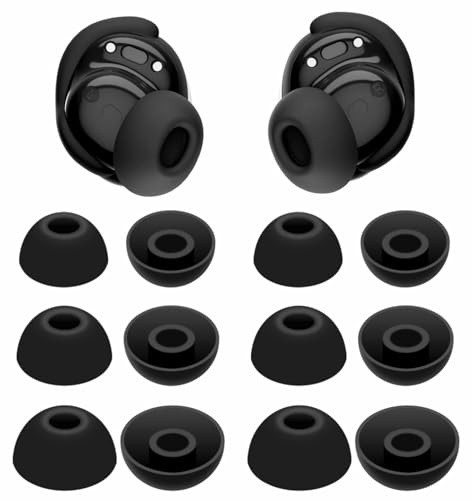 IiEXCEL QuietComfort Ohrstöpsel, 6 Paar, S/M/L, Ersatz aus weichem Silikon-Gummi, flexible Gel-Ohrstöpsel, passend für QuietComfort Ohrhörer 2024, Schwarz IiEXCEL QuietComfort Ohrstöpsel, 6 Paar, S/M/L, Ersatz aus weichem Silikon-Gummi, flexible Gel-Ohrstöpsel, passend für QuietComfort Ohrhörer 2024, Schwarz von IiEXCEL