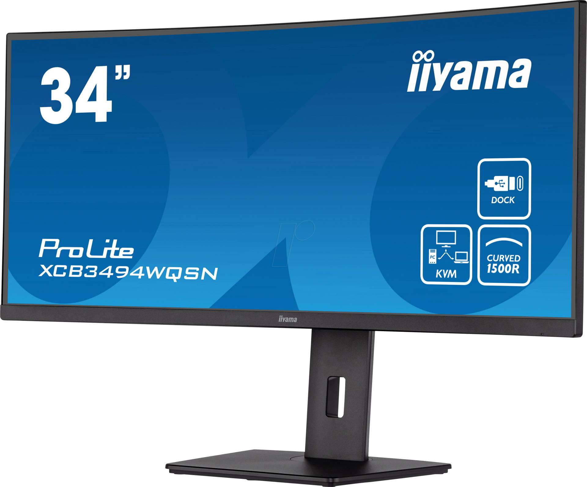 IIY XCB3494WQSNB - 86,4cm Curved Monitor, KVM, USB-C, Lautsprecher von Iiyama