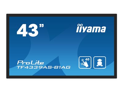 IIYAMA 108cm  (43) TF4339AS-B1AG 16:9 M-Touch 2xHDMI+DP+USB von Iiyama