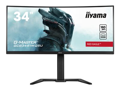 IIYAMA 86.4cm (34)   GCB3481WQSU-B1 21:9 2xHDMi+2DP+USB Cur von Iiyama