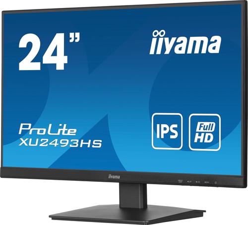 IIYAMA XU2493HS-B6 60,96cm 24Zoll ETE IPS-panel 1920x1080 100Hz 250cd/m Speakers HDMI DisplayPort [Energieklasse E] (XU2493HS-B6) von Iiyama
