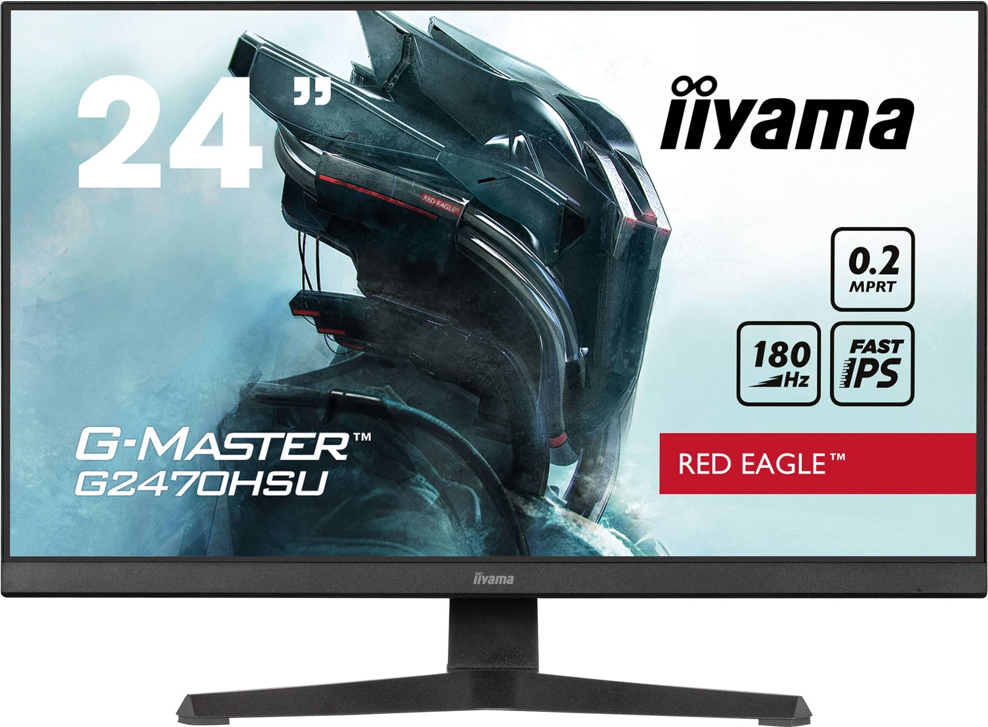 Iiyama 24W LCD Full HD Gaming Fast IPS 180 Hz - Flachbildschirm (TFT/LCD) [Energieklasse E] (G2470HSU-B6) - Sonderposten von Iiyama