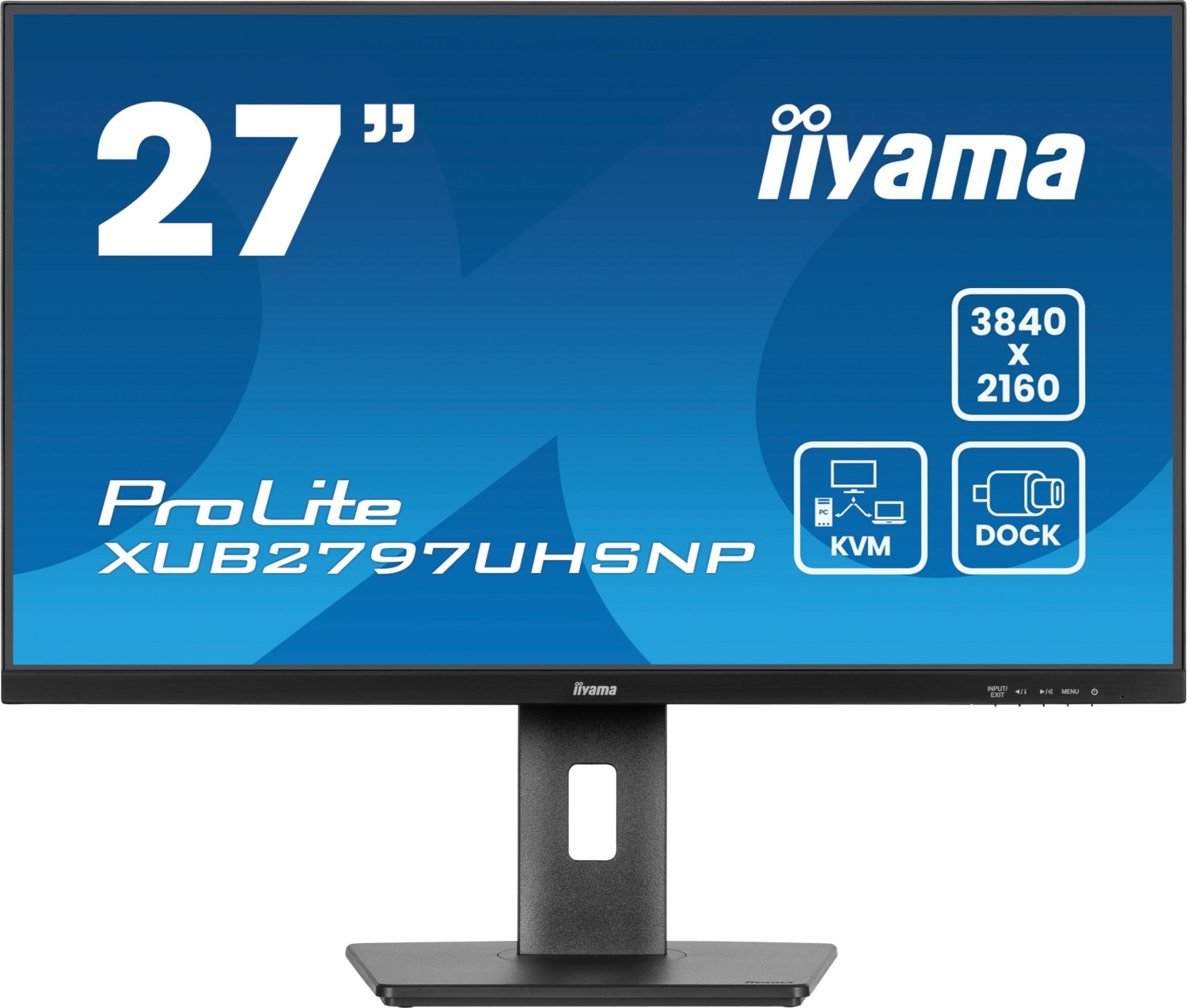Iiyama 27 IPS LCD USB-C Dock Disp 96W Charging - Flachbildschirm (TFT/LCD) - 27 (XUB2797UHSNP-B1) von Iiyama