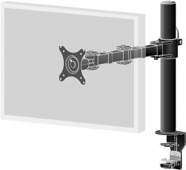 Iiyama DS1001C-B1 - Verstellbarer Arm für Monitor - Schwarz - Bildschirmgröße: 25.4-76.2 cm (10-30) - Tischmontage (optional) von Iiyama
