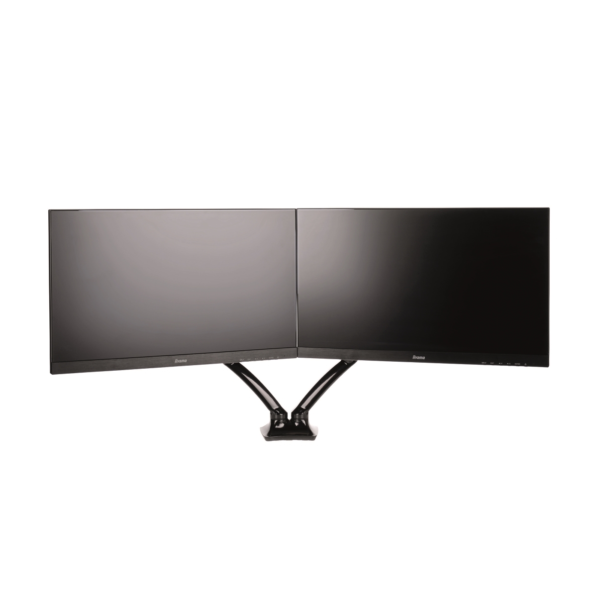 Iiyama DS3002C-B1 Dual Monitorarm - Tischhalterung für bis zu 69 cm (27 Zoll), Gasdruckfeder, für 2 Bildschirme von Iiyama