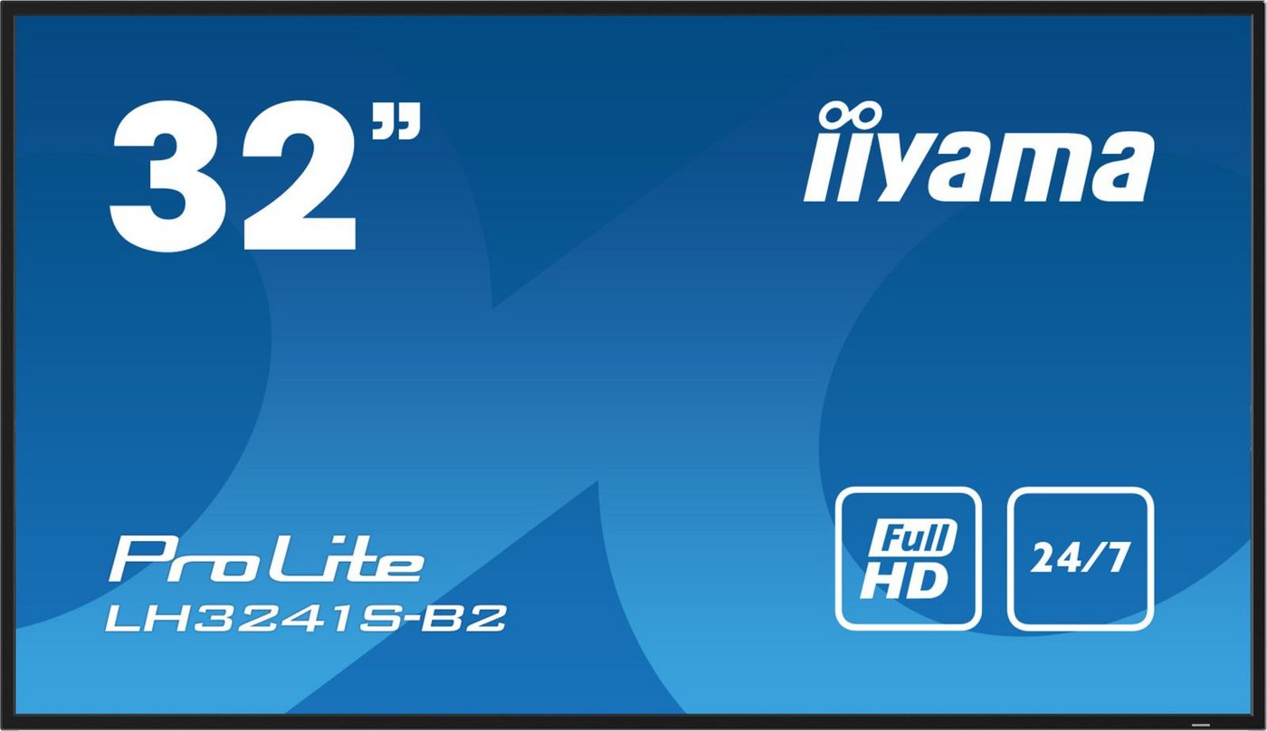 Iiyama Dis Public 32 LH3241S-B2 UHD TFT-Monitor (1920 x 1080 px, Full HD, 8 ms Reaktionszeit, IPS, Lautsprecher, HDCP) von Iiyama