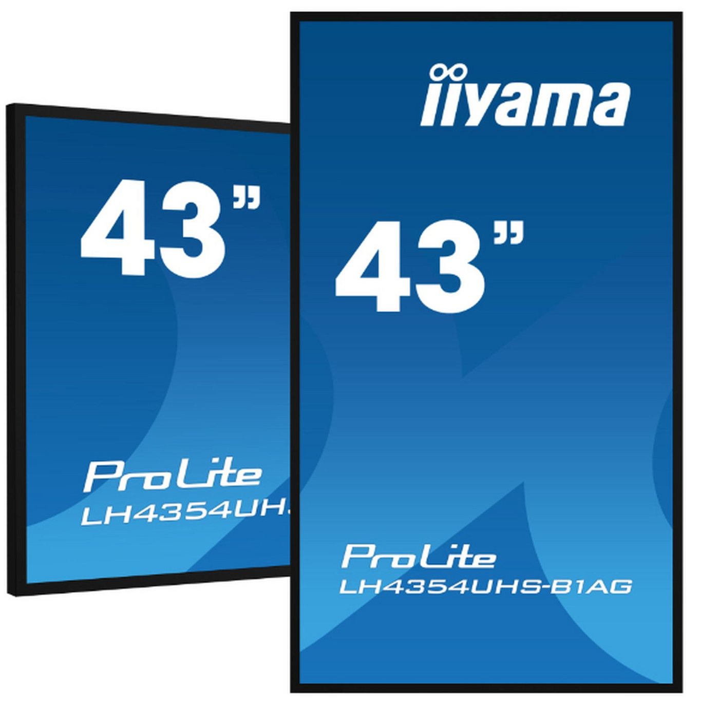 Iiyama Dis Public 43 LH4375UHS-B1AG UHD TFT-Monitor (3840 x 2160 px, 4K Ultra HD, 8 ms Reaktionszeit, IPS, Wi-Fi, HDCP) von Iiyama