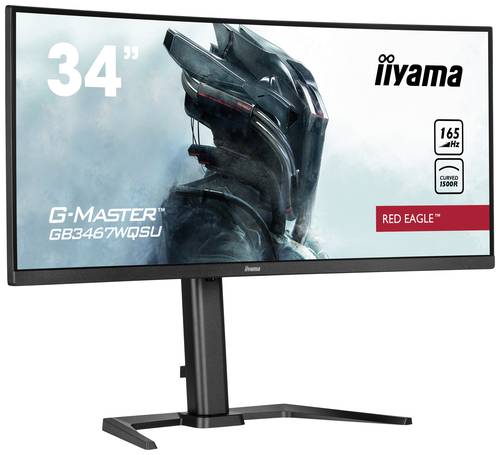 Iiyama G-MASTER Red Eagle GB3467WQSU-B5 LCD-Monitor EEK G (A - G) 86.4cm (34 Zoll) 3440 x 1440 Pixel von Iiyama