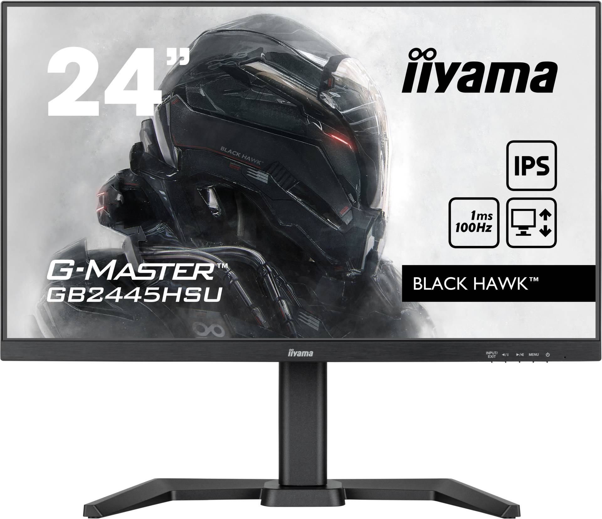 Iiyama G-Master GB2445HSU-B1 Gaming Monitor - 60,5 cm (24 Zoll), 100 Hz, AMD FreeSync von Iiyama