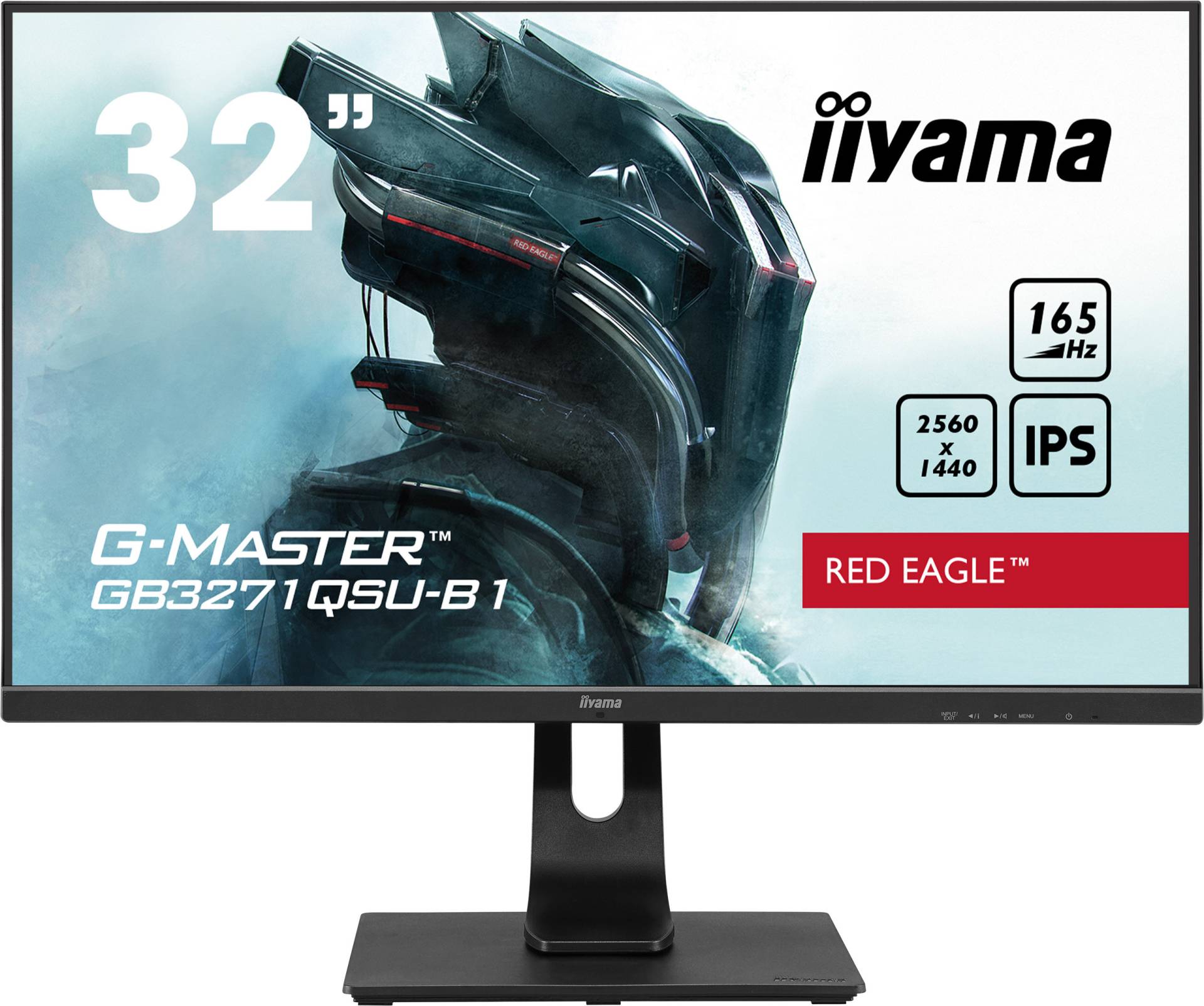 Iiyama G-Master GB3271QSU-B1 - 80 cm (32 Zoll), WQHD, 165Hz, IPS-Panel, AMD FreeSync Premium, Höhenverstellung, HDMI von Iiyama