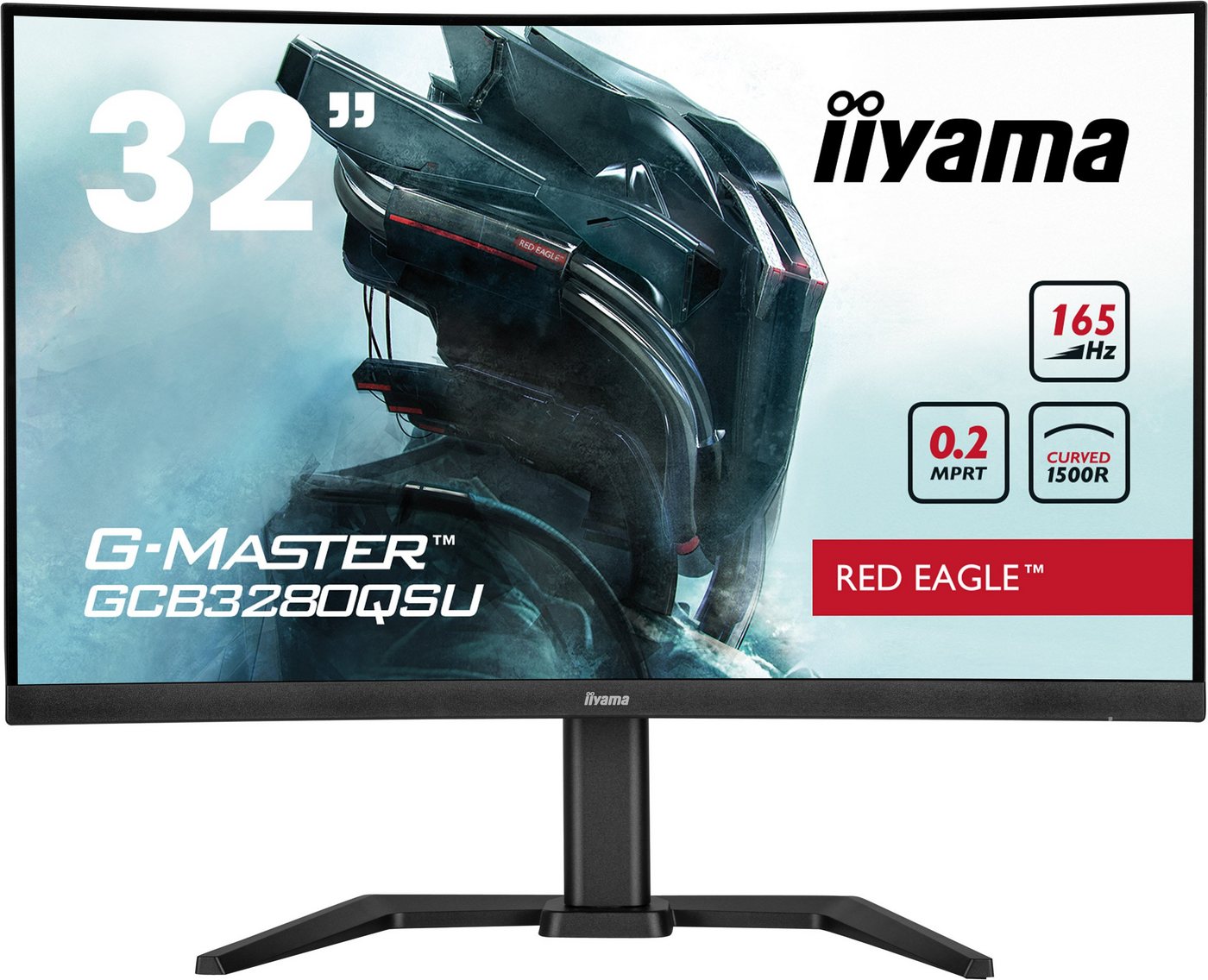 Iiyama GCB3280QSU-B1 Curved-Gaming-LED-Monitor (80 cm/32 , 2560 x 1440 px, WQHD, 0,2 ms Reaktionszeit, 165 Hz, VA LED)" von Iiyama