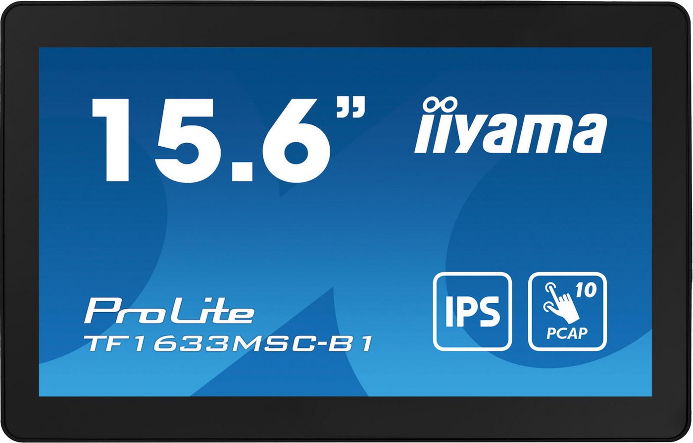 Iiyama Iiyama PROLITE TF1633MSC-B1 LCD-Monitor (1.920 x 1.080 Full HD, 5 ms Reaktionszeit, IPS Panel) von Iiyama