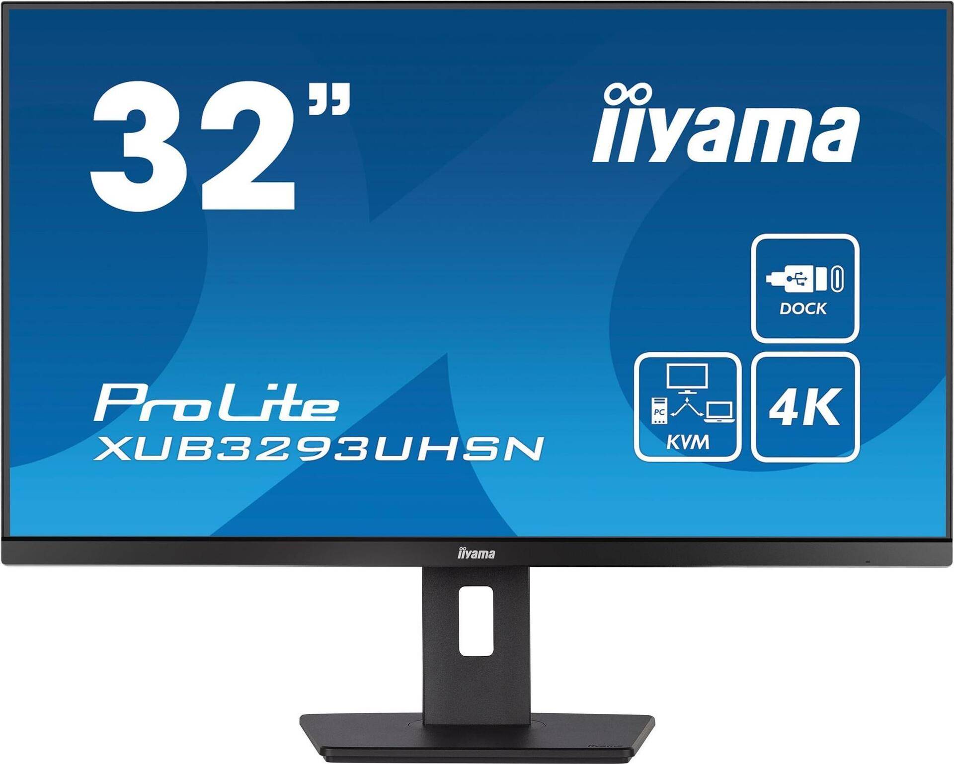 Iiyama LED-Monitor XUB3293UHSN-B5 - 80 cm (31.5) - 3840 x 2160 4K Ultra HD - schwarz [Energieklasse G] (XUB3293UHSN-B5) von Iiyama