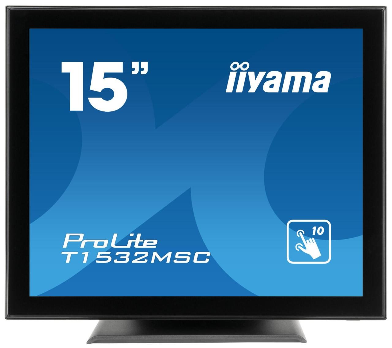 Iiyama Monitor ProLite T1532MSC-B5AG Touch-LED-Display 38 cm (15") schwarzmatt von Iiyama