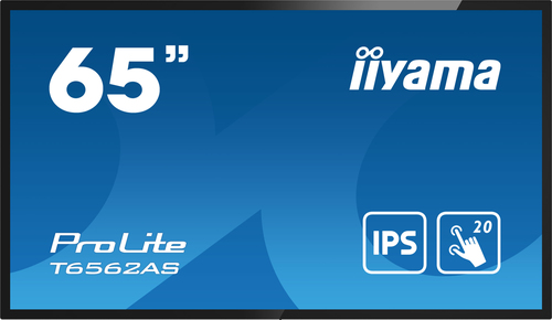 Iiyama PROLITE T6562AS-B1 interaktiv Signage Display 164 cm (64.5 ) 4K-UHD, IPS, 500 cd/m², 24/7, LAN, Android [Energieklasse G] (T6562AS-B1) von Iiyama