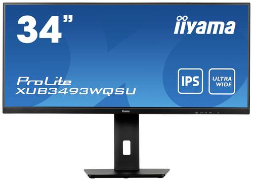 Iiyama PROLITE XUB3493WQSU-B5 LED-Monitor EEK F (A - G) 86.4cm (34 Zoll) 3440 x 1440 Pixel 21:9 4 ms von Iiyama
