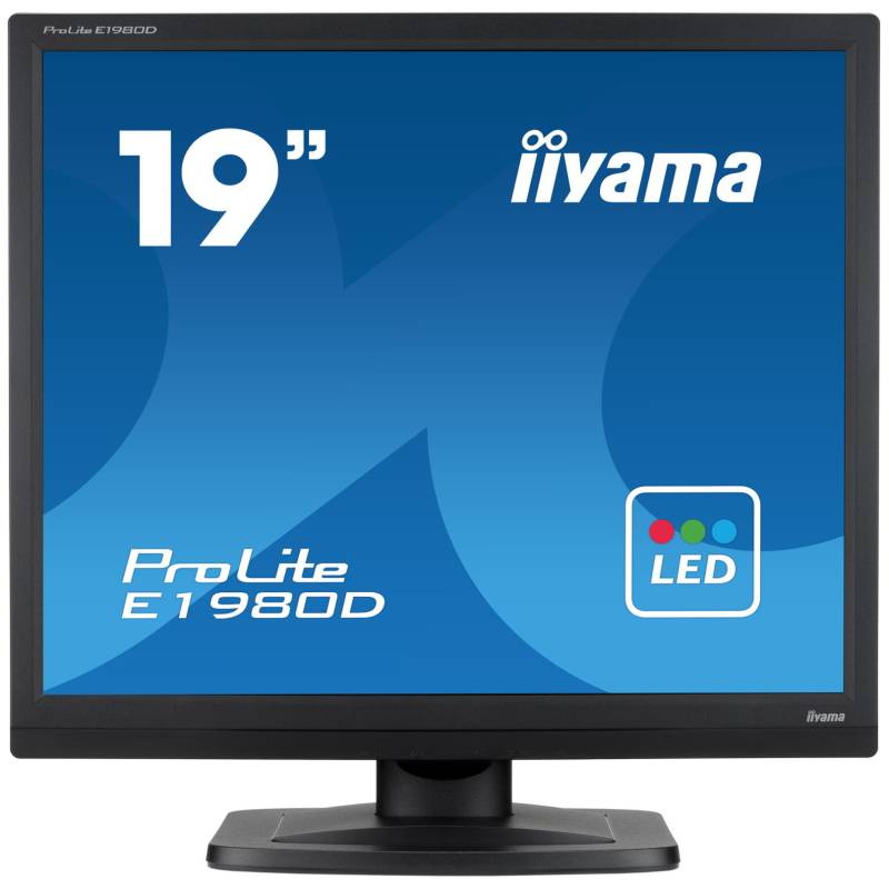 Iiyama ProLite E1980D-B1 - 48 cm (19 Zoll), LED-Backlight, 5:4 Format, 5 ms, DVI, VGA von Iiyama