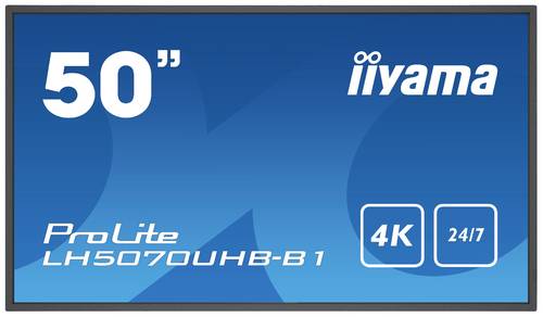 Iiyama ProLite LH5070UHB-B1 Digital Signage Display EEK: G (A - G) 127cm (50 Zoll) 3840 x 2160 Pixel von Iiyama