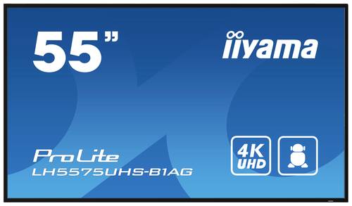 Iiyama ProLite LH5575UHS-B1AG Digital Signage Display EEK: G (A - G) 139cm 54.6 Zoll 3840 x 2160 Pix von Iiyama