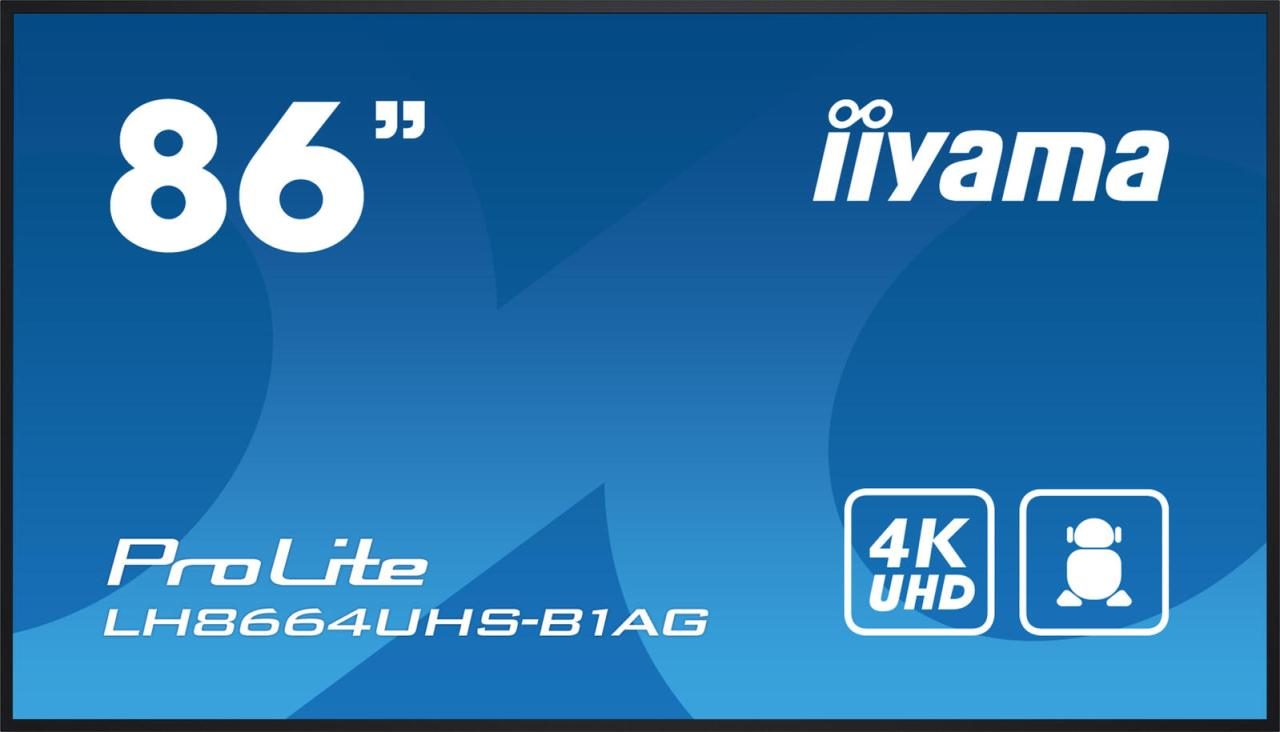 Iiyama ProLite LH8664UHS-B1AG Signage Display 217.4cm (85.6 Zoll) von Iiyama