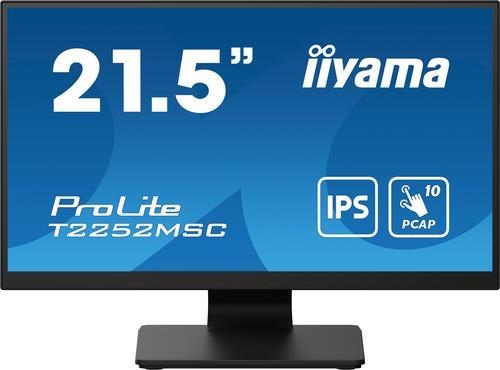 Iiyama ProLite T2252MSC-B2 LED-Monitor - 54.5 cm (21.5 ), schwarz (matt), Touch, 1.920 x 1.080 Pixel, FHD, HDMI [Energieklasse C] (T2252MSC-B2) - Sonderposten von Iiyama