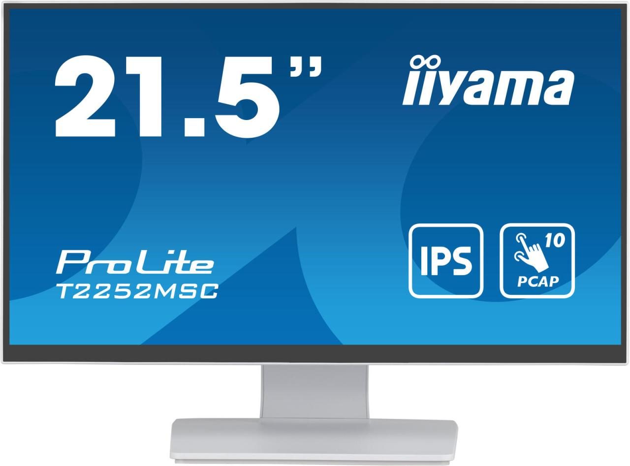 Iiyama ProLite T2252MSC-W2 Touch-Monitor 54.5cm (21.5") weiß von Iiyama