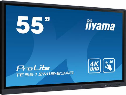 Iiyama ProLite TE5512MIS-B3AG 140 cm (55) Klasse (138.8 cm (54.6) sichtbar) LCD-Display mit LED-Hintergrundbeleuchtung - 4K - für Digital Signage (TE5512MIS-B3AG) von Iiyama