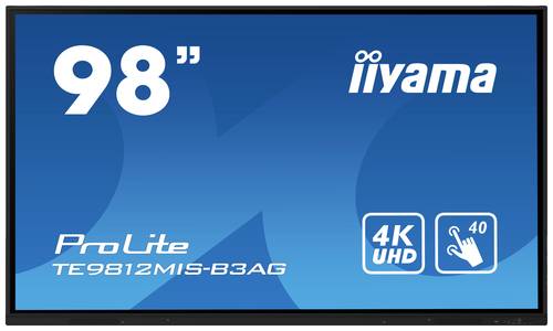 Iiyama ProLite TE9812MIS-B3AG Digital Signage Display EEK: G (A - G) 247.7cm 97.5 Zoll 3840 x 2160 P von Iiyama