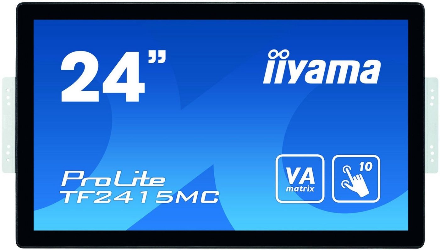 Iiyama ProLite TF2415MC-B2 - LED-Monitor - Full HD (1080p) - 60.5 cm (23.8) TFT-Monitor (1920 x 1080 px, Full HD, 16 ms Reaktionszeit, Touchscreen, Eingebautes Mikrofon, HDCP) von Iiyama
