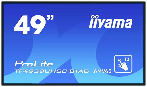 Iiyama ProLite TF4939UHSC-B1AG Large Format Display EEK: G (A - G) 124.5cm (49 Zoll) 3840 x 2160 Pix von Iiyama