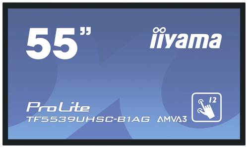 Iiyama ProLite TF5539UHSC-B1AG Large Format Display EEK: G (A - G) 139.7cm (55 Zoll) 3840 x 2160 Pix von Iiyama